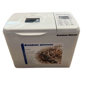 Breadman Ultimate TR2200C Automatic Bread Maker Machine White 2lb Capacity